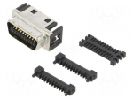 Connector: D-Sub | PIN: 20 | plug | male | for ribbon cable | straight