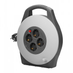 Elektrimaterjalid // Elektri laiendid, Pikendusjuhtmete, hajutuste ja UK ja USA adapterite komplekt // Przedłużacz bębnowy, 4 gniazda 2P+Z (schuko), kabel PVC H05VV-F 3x1mm? , długość 10m