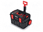 Chest | tool case | with wheels | black | polymer | X BLOCK LOG | IP55