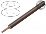Wire | stranded | Cu | 2.5mm2 | PVC | double | brown | 1000V | 100m | Class: 6