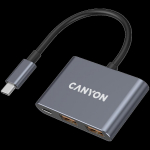 CANYON hub DS-3 3in1 USB-C Dark Grey