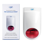 PNI SafeHouse HS007 Wireless Outdoor Siren, 110dB with Battery for PNI SafeHouse Wireless Alarm System PNI HS600 and HS650