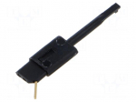 Clip-on probe | hook type | 60VDC | black | Grip capac: max.2.5mm