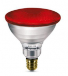 PHILIPS PAR38 IR 175W E27 230V Red 1CT/12 spuldze 923801444210 8711500600530