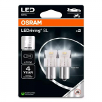 LED bulbs P21W, 12V, 1W, 6000K, LEDriving SL series