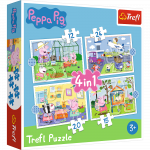 M&auml;nguala | PC | Konsoolid | Tarvikud // Harivad m&auml;nguasjad | Interaktiivsed | Loomingulised | Kunstilised // Puzzle - 4w1 (12,15, 20, 24) - Wspomnienia z wakacji - Świnka Peppa - Trefl 34359