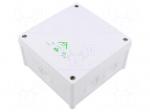 Enclosure: junction box | X: 127mm | Y: 127mm | Z: 70mm | IP66 | white