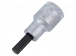 Socket | hex key,socket spanner | HEX 7mm | 1/2" | IN 19 MM