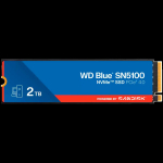 SSD POWERED BY SANDISK WD Blue SN5100 2TB M.2 2280 PCIe Gen4 x4 NVMe QLC 3D, Read/Write: 7100/6700 MBps, IOPS 1000K/1300K, TBW: 900