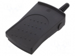 Switch: foot | Stabl.pos: 1 | DPST-NO | 14A/250VAC | IP65/IP67