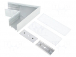 Connector 60&deg; | white | aluminium | Application: VARIO30-02