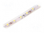 LED tape | white warm | 3528 | 12V | LED/m: 60 | 10mm | 120&deg; | IP65 | 4.8W/m