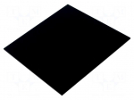 Decorative panel | plexiglass PMMA | black | 170x170x10mm