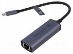 USB to Ethernet adapter | 10/100/1000/2500Mbps | grey