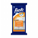 PRESTO Wet wipes for the kitchen 72 pcs / antibacterial