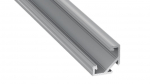 LED Profile LUMINES type C silver anodized 1 m