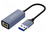 USB to Ethernet adapter | USB 3.1 Gen 1 | PnP | grey | 0.18m