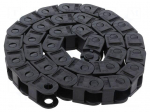 Cable chain | 10 | Bend.rad: 38mm | L: 1006mm | non-openable frames