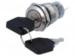 Switch: key switch | Stabl.pos: 2 | Switch.method: ON-ON | &Oslash;19mm | 90&deg;
