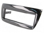Radio mounting frame | Fiat,Opel | 1 DIN | black gloss