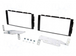 Radio mounting frame | Nissan | 2 DIN | black gloss
