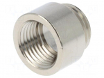 Thread adapter | M25 | PG16 | brass | Plating: nickel | RE-Ms | 6.5mm