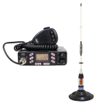 CB radio station package PNI Escort HP 6800 ASQ, 12/24 V with CB antenna PNI ML70 with magnet