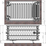 Radiator 44x300x800 VCO Termolux