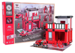 RoGer Fire Station Play Set With Vehicles and Figures