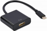 Adapter Gembird USB Type-C Male - HDMI Female 4K@30Hz 15cm Black