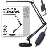 LED valgustus // Valgustid uutest tarnetest // Lampa kreślarska biurkowa do pracy szkoły 3 barwy led regulowana mocna -e143-2