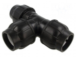Splice terminal: clamping | 63mm | for PE pipes | Plast