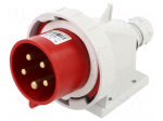 Connector: AC supply 3-phase | socket | male | 32A | 400VAC | IEC 60309