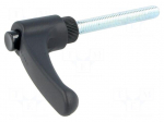 Lever | adjustable | Thread len: 60mm | Lever length: 63mm | -30&divide;130&deg;C