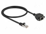 Extender Ethernet | S/FTP | Cat 6a | RJ45 socket,RJ45 plug | 0.5m