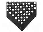 Anti fatigue mat | Width: 0.9m | L: 1.5m | rubber,nitryl | black