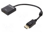 Adapter | DisplayPort plug,HDMI socket | 0.2m | black | black