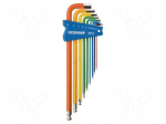 Wrench: hex key-set | spherical | 9pcs.