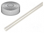 Pneumatic tubing | 8bar | L: 100m | polyurethane | Flowmatik | white