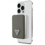 Guess Grained Triangle Power Bank 5000mAh 15W USB-C MagSafe Inductive / brown