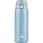 Emsa TRAVEL MUG light thermal mug (light blue, 0.4 liters, flip lid)