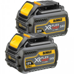 DEWALT XR FLEXVOLT Battery Starter Kit DCB546T2, 54 Volt yellow/black, 2 pieces, 54 Volt 2Ah or 18 Volt 6Ah