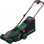 Bosch Powertools cordless lawnmower Rotak18V2-38, 36 volts (2x18V) (green/black, 2x Li-ion battery 4.0Ah, POWER FOR ALL ALLIANCE)