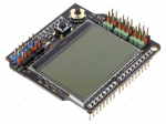 Module: display | shield,LCD display | 3.3VDC | 60x55x20mm