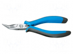 Pliers | half-rounded nose | ESD,bent | 155mm