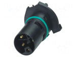 Connector: M12 | contact insert | PIN: 5 | industrial | 63V | straight