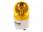 Signaller: lighting | rotating light | amber | Series: S60 | 24VDC