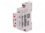 Timer | 1s&divide;10days | SPDT | 24VDC/16A,250VAC/16A | 12&divide;240VAC | DIN | IP20