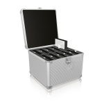 Icy Box alumiiniumkohver 10 ketta 2.5" v&otilde;i 3.5" jaoks, silver (IB-AC628)