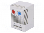 Sensor: thermostat | Contacts: NC + NO | 10A | 250VAC | IP20